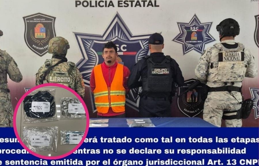 Detienen a presunto distribuidor de droga en la carretera 307