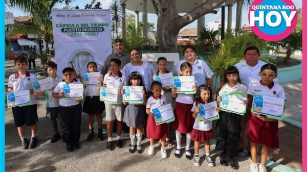 Puerto Morelos resguarda su historia en cápsula del tiempo hasta 2050