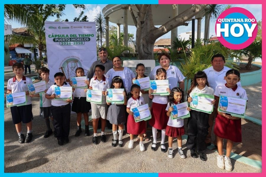 Puerto Morelos resguarda su historia en cápsula del tiempo hasta 2050