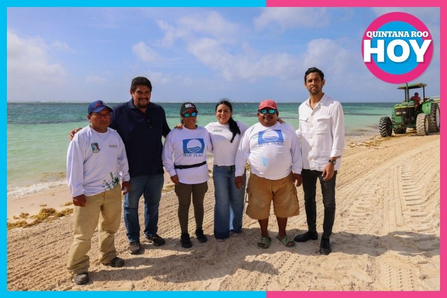 Puerto Morelos refuerza combate al sargazo en sus playas