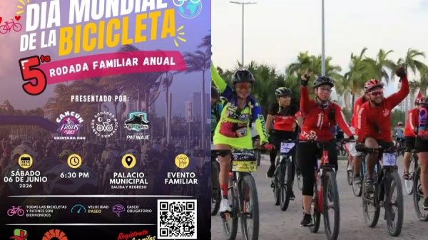 Anuncian Quinta Rodada Familiar Nocturna por Día de la Bicicleta
