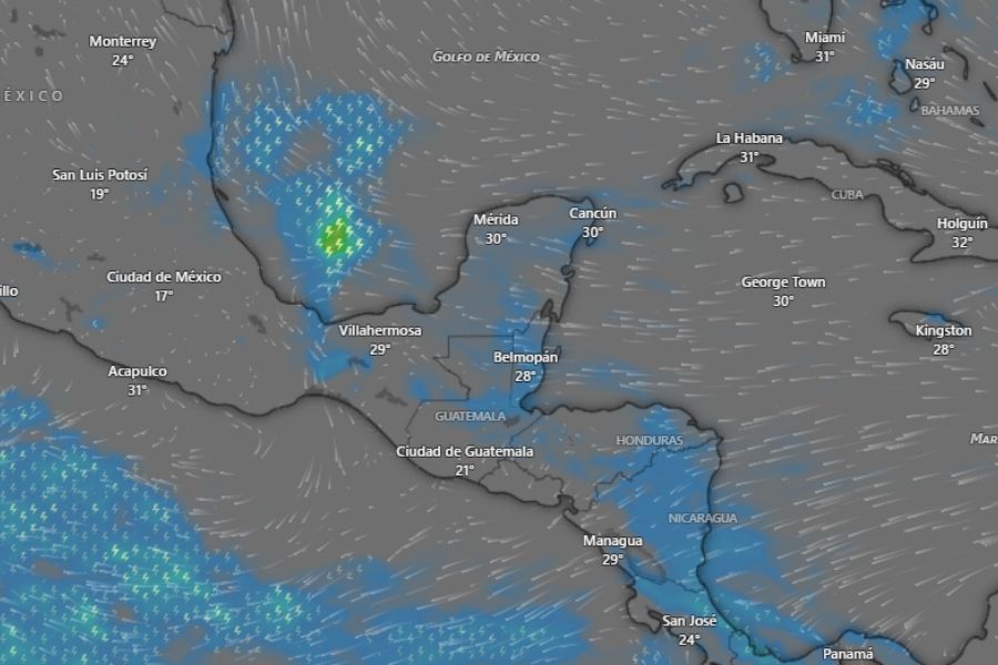 Clima Cancún hoy: calor de hasta 34°C, ambiente bochornoso y lluvias aisladas para este sábado