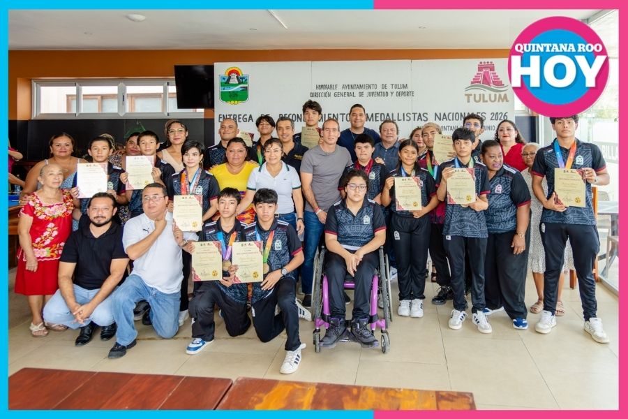 Tulum reconoce a deportistas por histórico medallero de 21 preseas