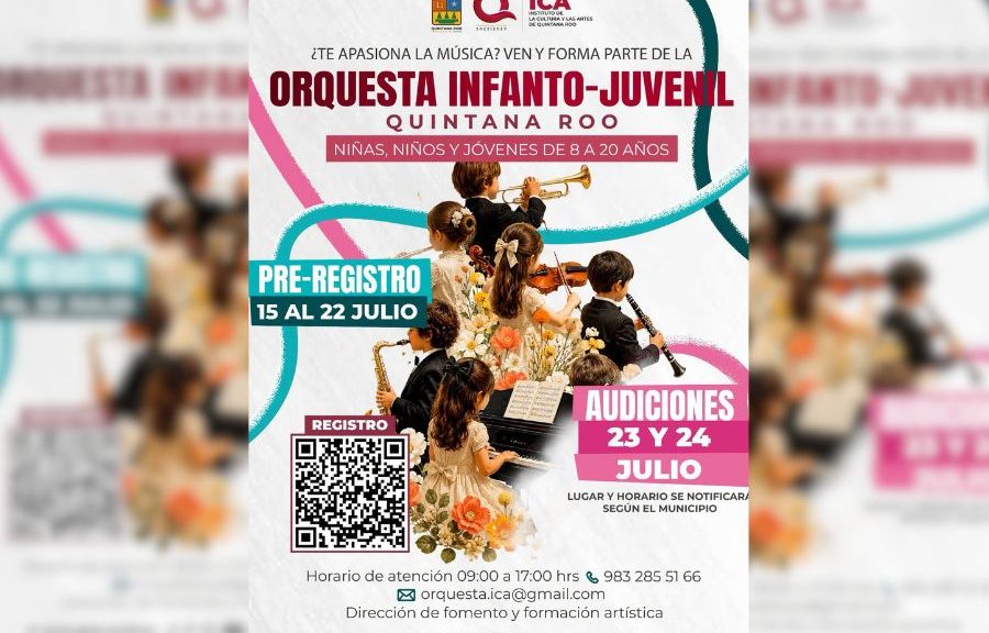 Abren convocatoria para la Orquesta Infanto-Juvenil Quintana Roo