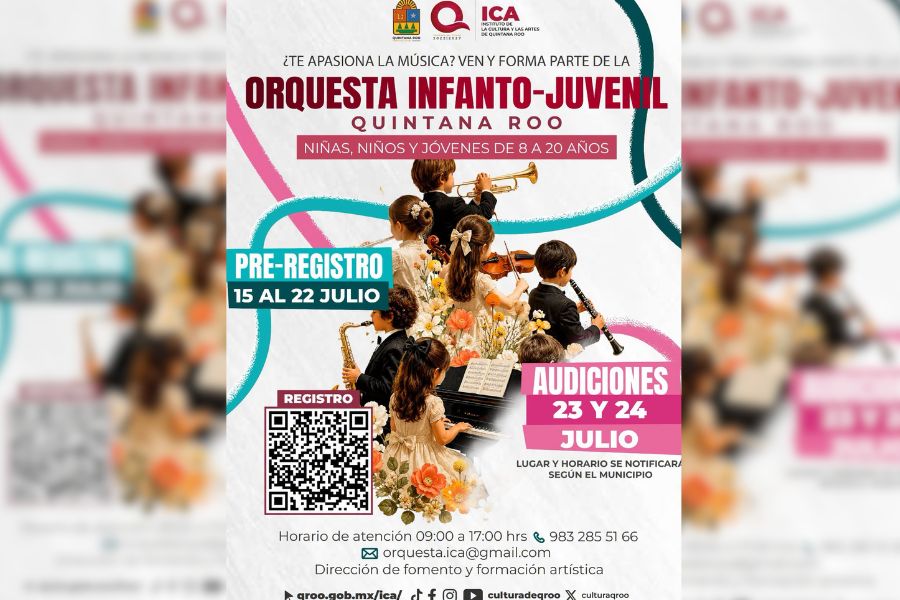 Abren convocatoria para la Orquesta Infanto-Juvenil Quintana Roo