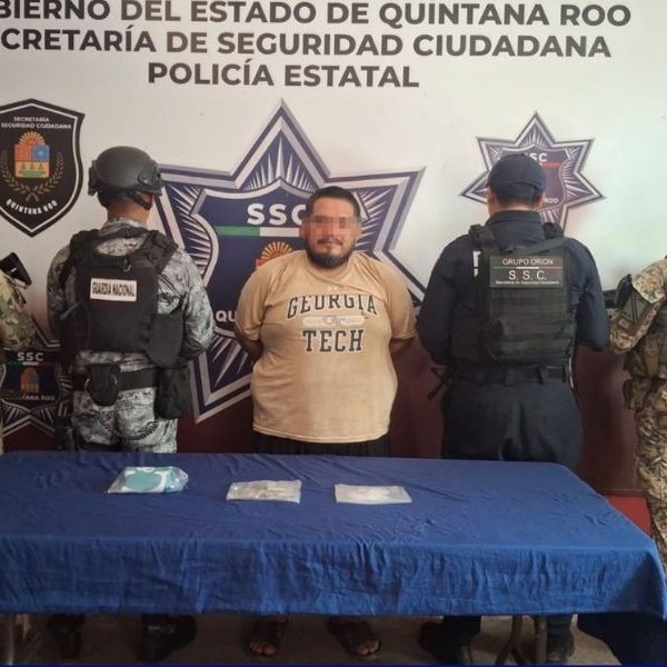 Detienen a presunto distribuidor de droga durante operativo