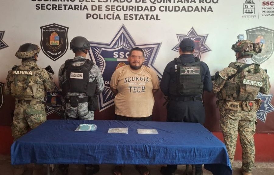 Detienen a presunto distribuidor de droga durante operativo