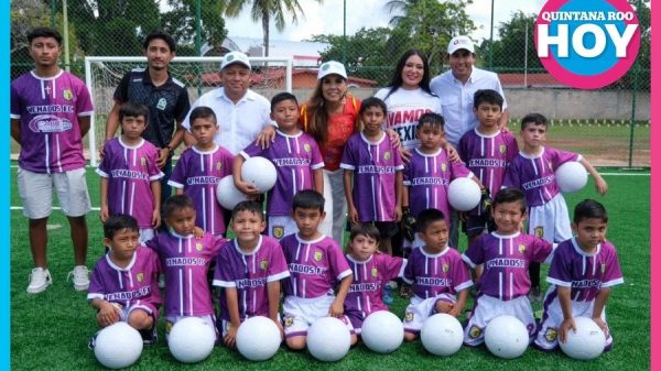 Mara Lezama supervisa nueva cancha del Mundial Social en Morelos