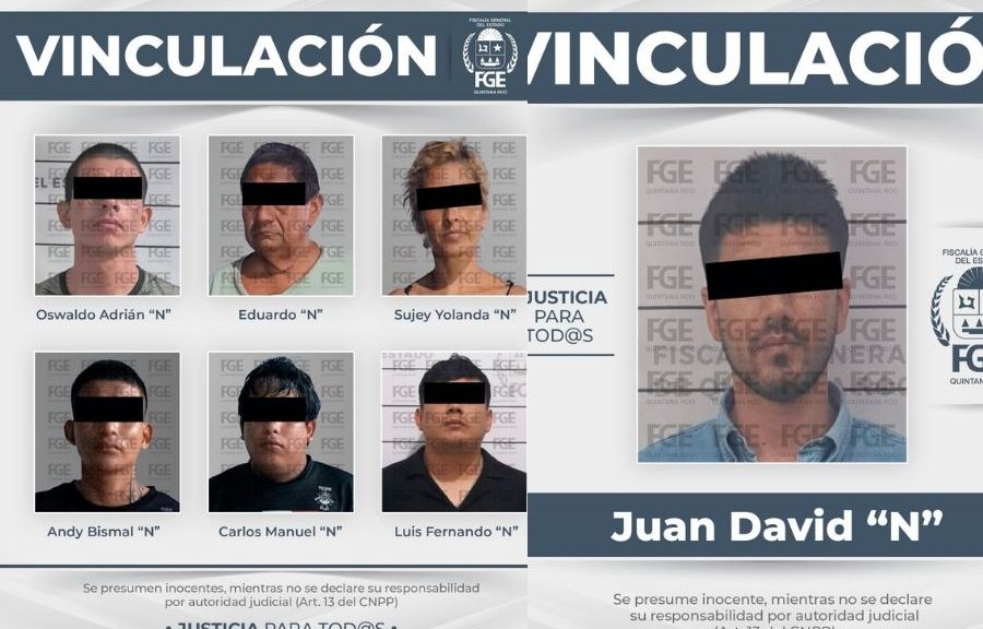 Vinculan a proceso a siete por narcomenudeo en Cancún y Tulum