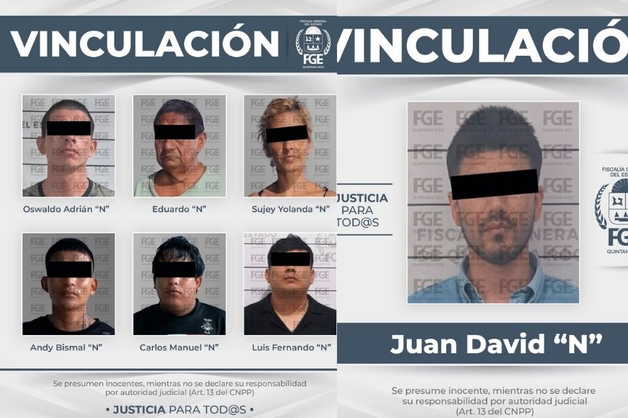Vinculan a proceso a siete por narcomenudeo en Cancún y Tulum
