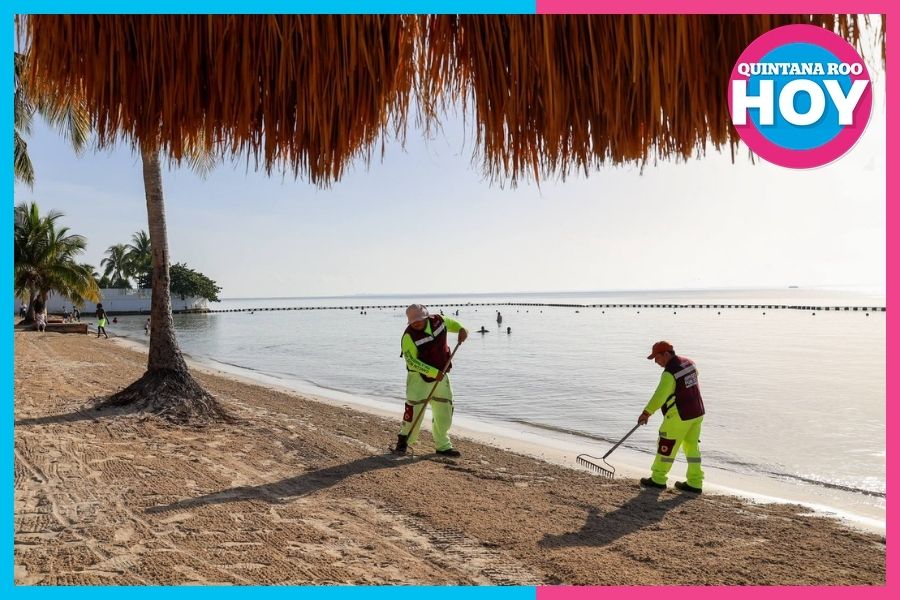 Retiran más de 37 mil toneladas de sargazo en playas de Cancún