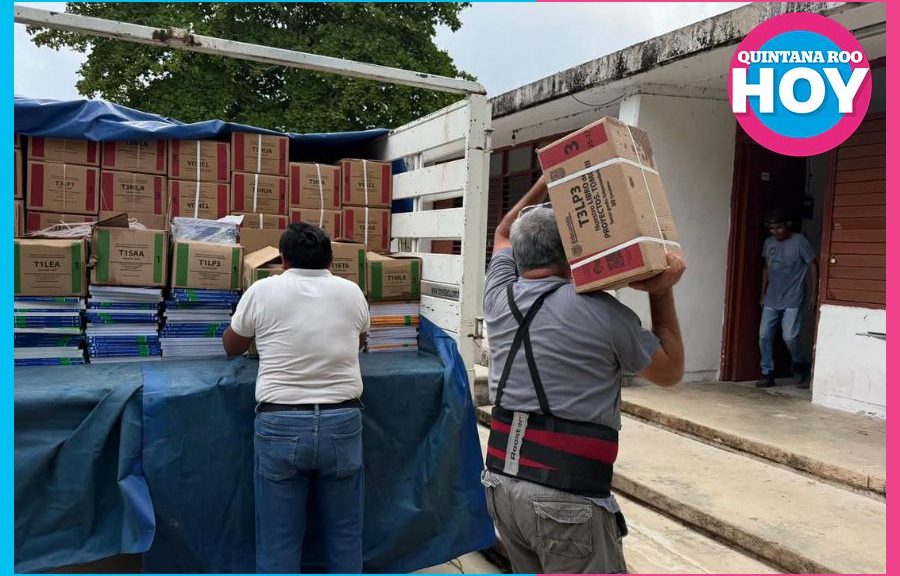 Entrega de libros de texto en QRoo alcanza avance del 80%