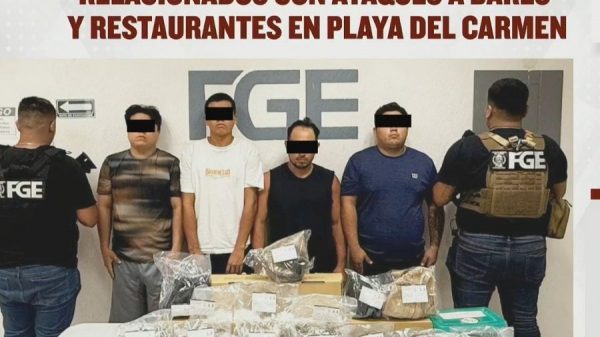 Desarticulan célula criminal vinculada a ataques y homicidios en Playa del Carmen