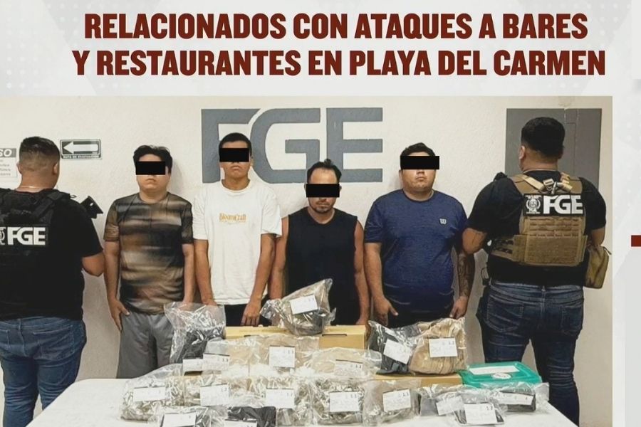 Desarticulan célula criminal vinculada a ataques y homicidios en Playa del Carmen