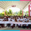 Mara Lezama entrega nuevo domo escolar en Huay-Pix