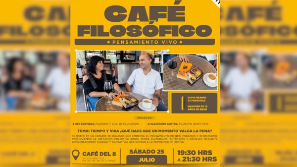 Café Filosófico invita a reflexionar sobre el valor del tiempo