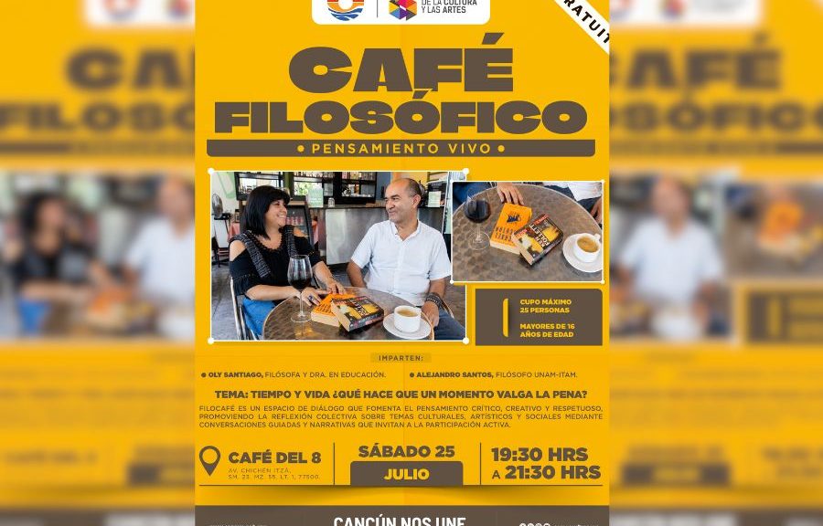 Café Filosófico invita a reflexionar sobre el valor del tiempo
