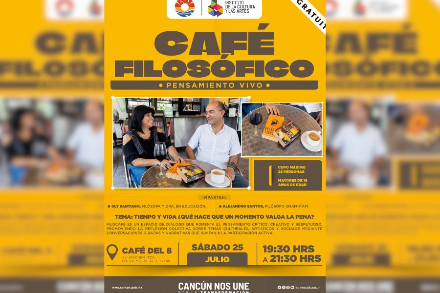 Café Filosófico invita a reflexionar sobre el valor del tiempo