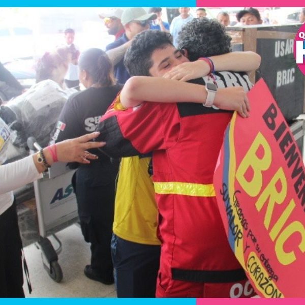 Cancún recibe a brigadistas que participaron en rescate en Venezuela