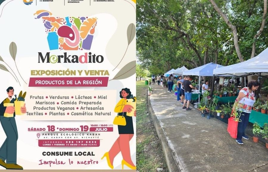 Merkadito local llega este fin de semana al Parque Kabah