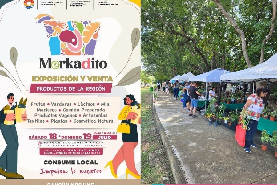 Merkadito local llega este fin de semana al Parque Kabah
