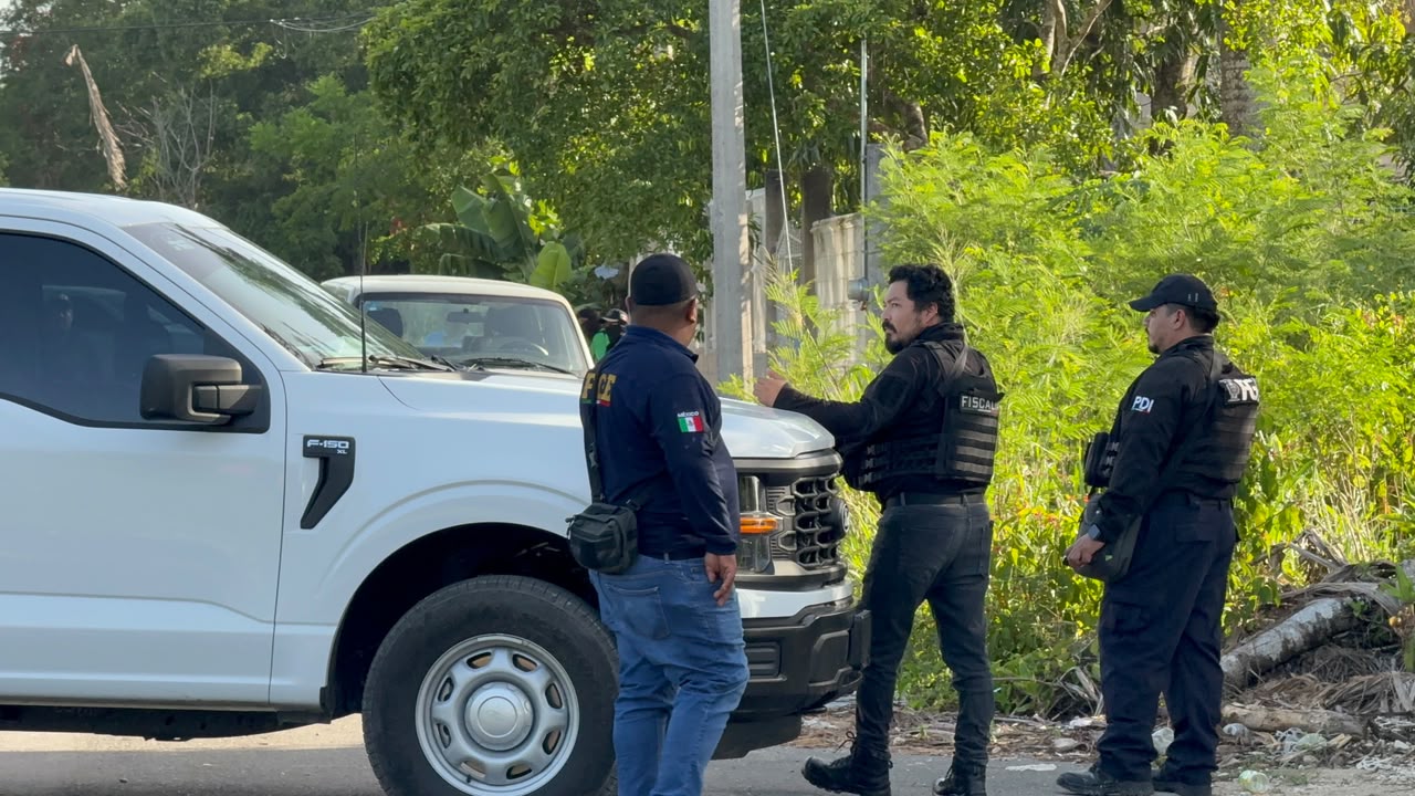 FGE realiza diligencia en domicilio de Felipe Carrillo Puerto
