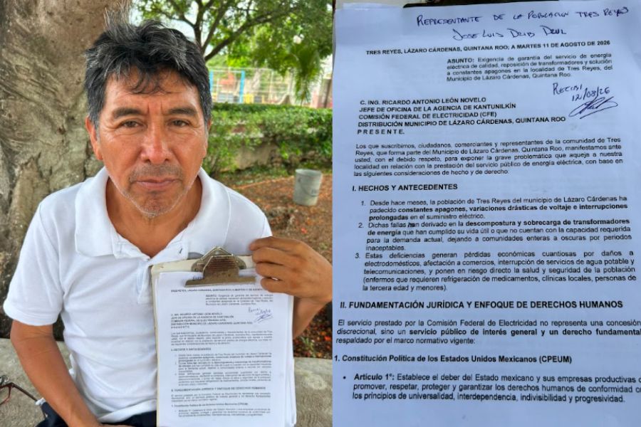 Habitantes de Tres Reyes exigen a CFE solución a constantes apagones