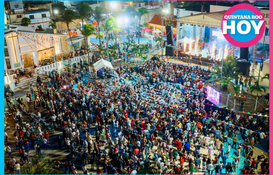 Isla Mujeres celebra 176 años con baile de Nelson Kanzela