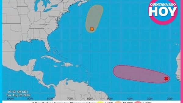 Vigilancia ciclónica Quintana Roo ante dos zonas activas