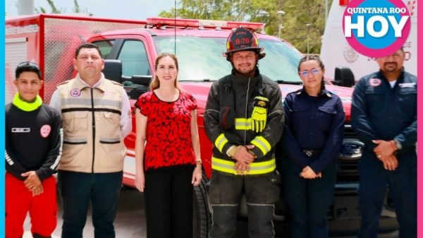 Bomberos Isla Mujeres reciben nuevo equipo y estación