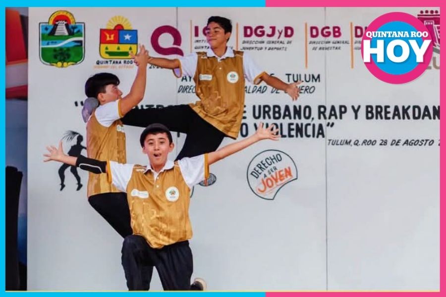 Arte urbano de Tulum promueve la no violencia juvenil