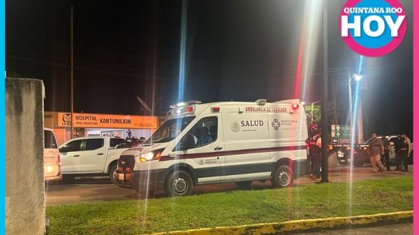 Operativo en Kantunilkín cierra calle frente hospital