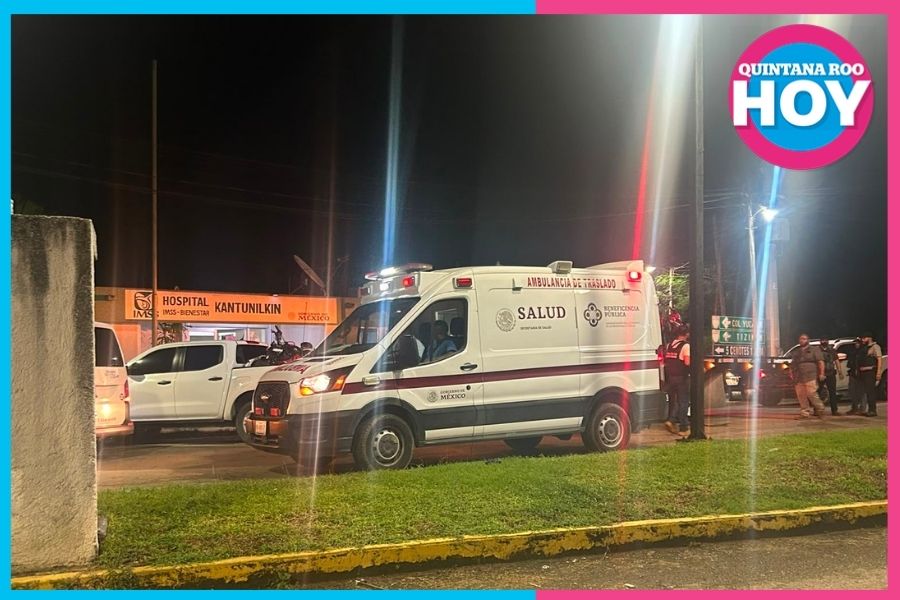 Operativo en Kantunilkín cierra calle frente hospital