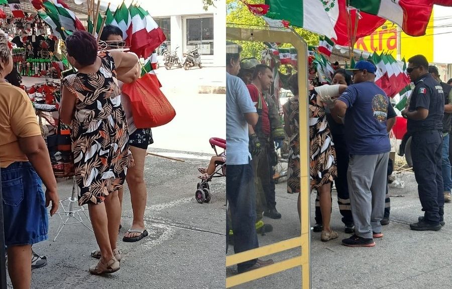 Fierro de puesto ambulante hiere a mujer