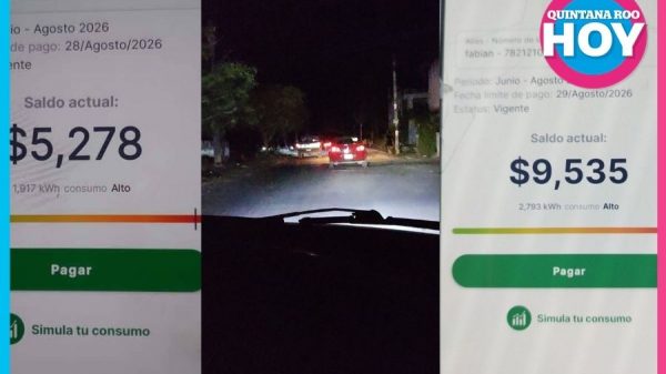 Vecinos denuncian apagones y recibos eléctricos elevados