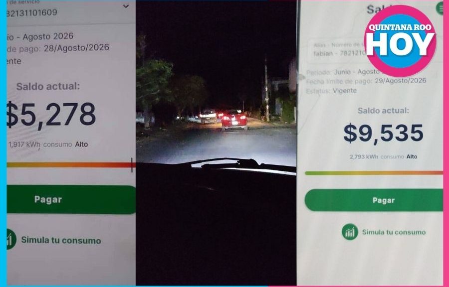 Vecinos denuncian apagones y recibos eléctricos elevados
