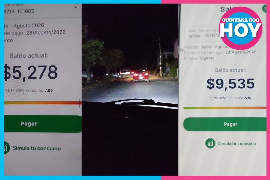 Vecinos denuncian apagones y recibos eléctricos elevados