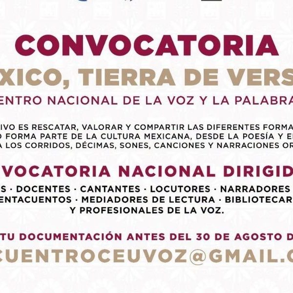 “México, Tierra de Versos” abre convocatoria nacional