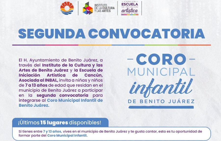 Abren convocatoria para el Coro Infantil de Cancún