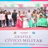 Atenea Gómez encabeza desfile por la Independencia en Isla Mujeres