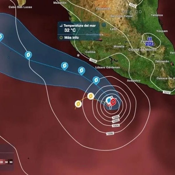 Huracán Polo amenaza México: alerta extrema en el pacifico