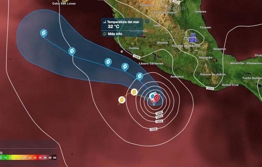 Huracán Polo amenaza México: alerta extrema en el pacifico