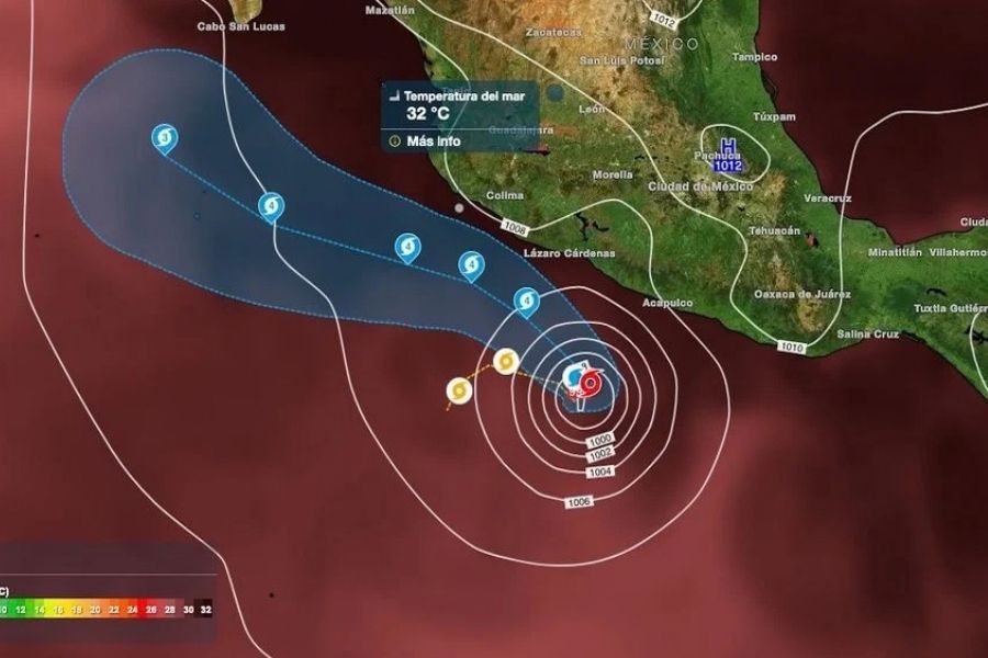 Huracán Polo amenaza México: alerta extrema en el pacifico