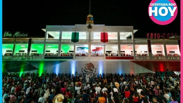 Celebración independencia reúne a familias en Chetumal