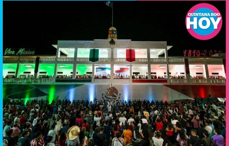 Celebración independencia reúne a familias en Chetumal