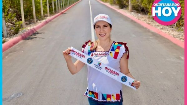 Atenea Gómez entrega nueva obra de pavimentación carretera Sac Bajo