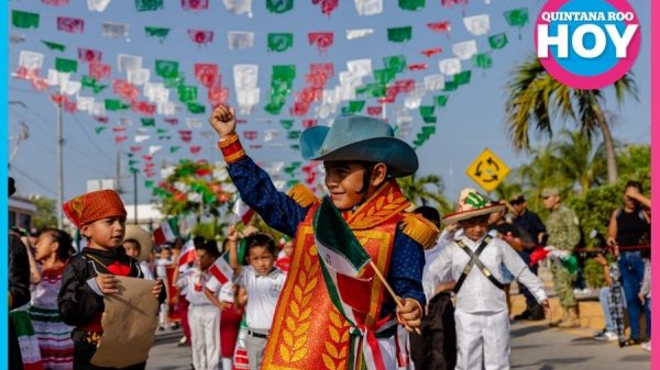Tulum celebra la independencia con desfile y fortalece valores cívicos
