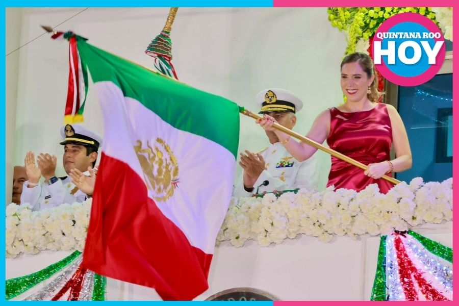 Atenea Gómez Ricalde celebra el Grito de Independencia junto a familias isleñas y visitantes