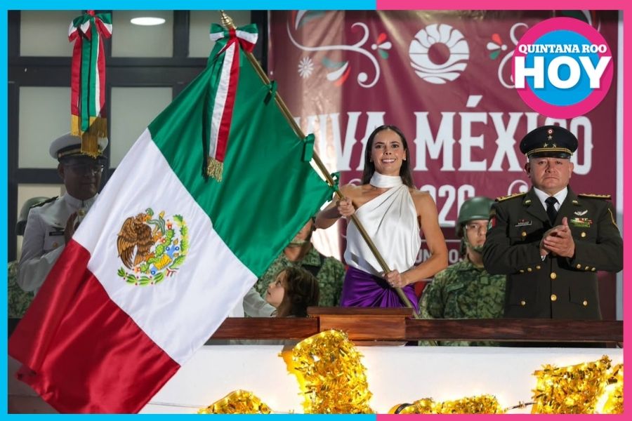 CELEBRA ANA PATY PERALTA CON MILES DE CANCUNENSES EL GRITO DE INDEPENDENCIA DE MÉXICO