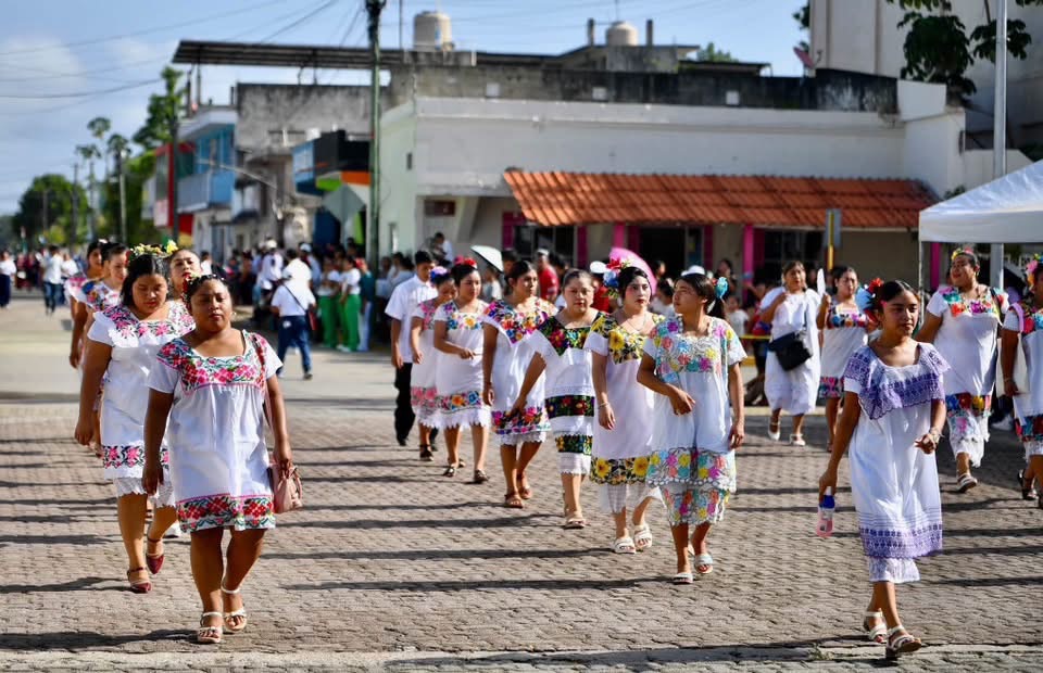 Felipe Carrillo Puerto celebra fiestas patrias con gran participación